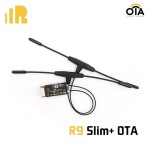 FrSky R9Slim+ OTA ACCESS 900MHz Long Range 6 PWM Outputs with Dual T Antennas Support S.Port / F.Port for RC Drone